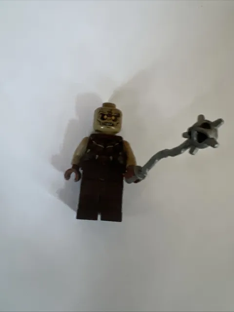 LEGO LOTR Mordor Orc Minifigure Bald, LOTR, Hobbit W/mace