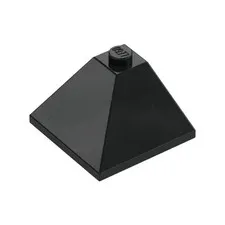 LEGO 25x Black Slope 33 3 x 3 Double Convex Corner inv.592