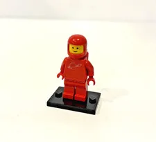 LEGO ORIGINAL RED SPACEMAN ASTRONAUT VINTAGE FIGURE W/ HELMET & AIR TANK 1979
