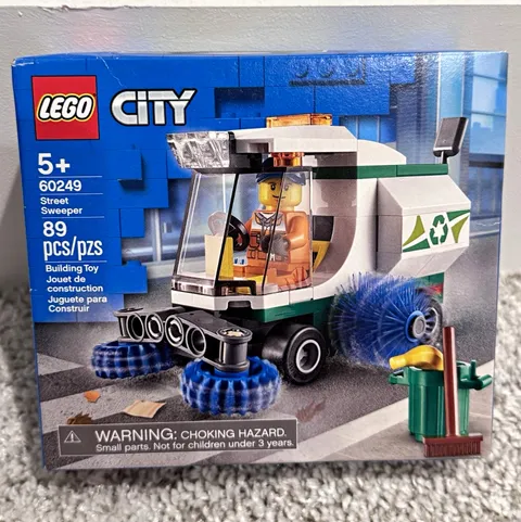 LEGO City Construction 60249 Street Sweeper Vehicle Set 89 pcs Age 5+