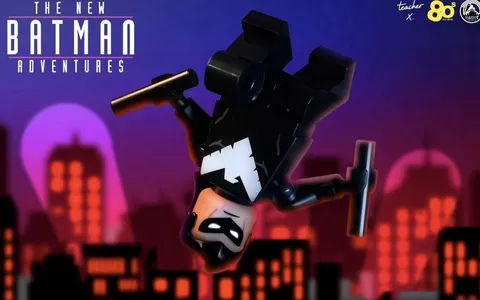 LEGO DC Comics Nightwing White Variant custom minifigure by 80s