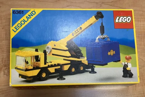 Vintage Lego 6361 Mobile Crane Complete with Instructions and Box