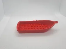 LEGO Boat Hull Part Red Design ID 2551 Plastic Vehicles 1 Piece Replacement