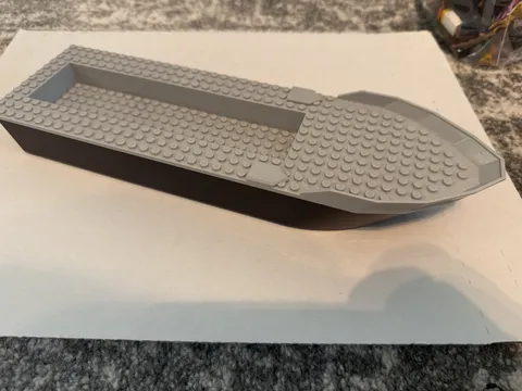 LEGO City Set #60129 Police Boat Hull Gray Black Parts #23997 #23998