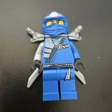 LEGO NINJAGO Jay ZX Minifigure w/ Shoulder Armor and Swords