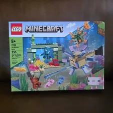 LEGO Minecraft 21180 The Guardian Battle Set 255pcs Axolotl Ages 8+