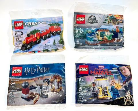 LEGO Polybag Lot 30407 30382 30543 30453 Marvel Jurassic World Train Harry