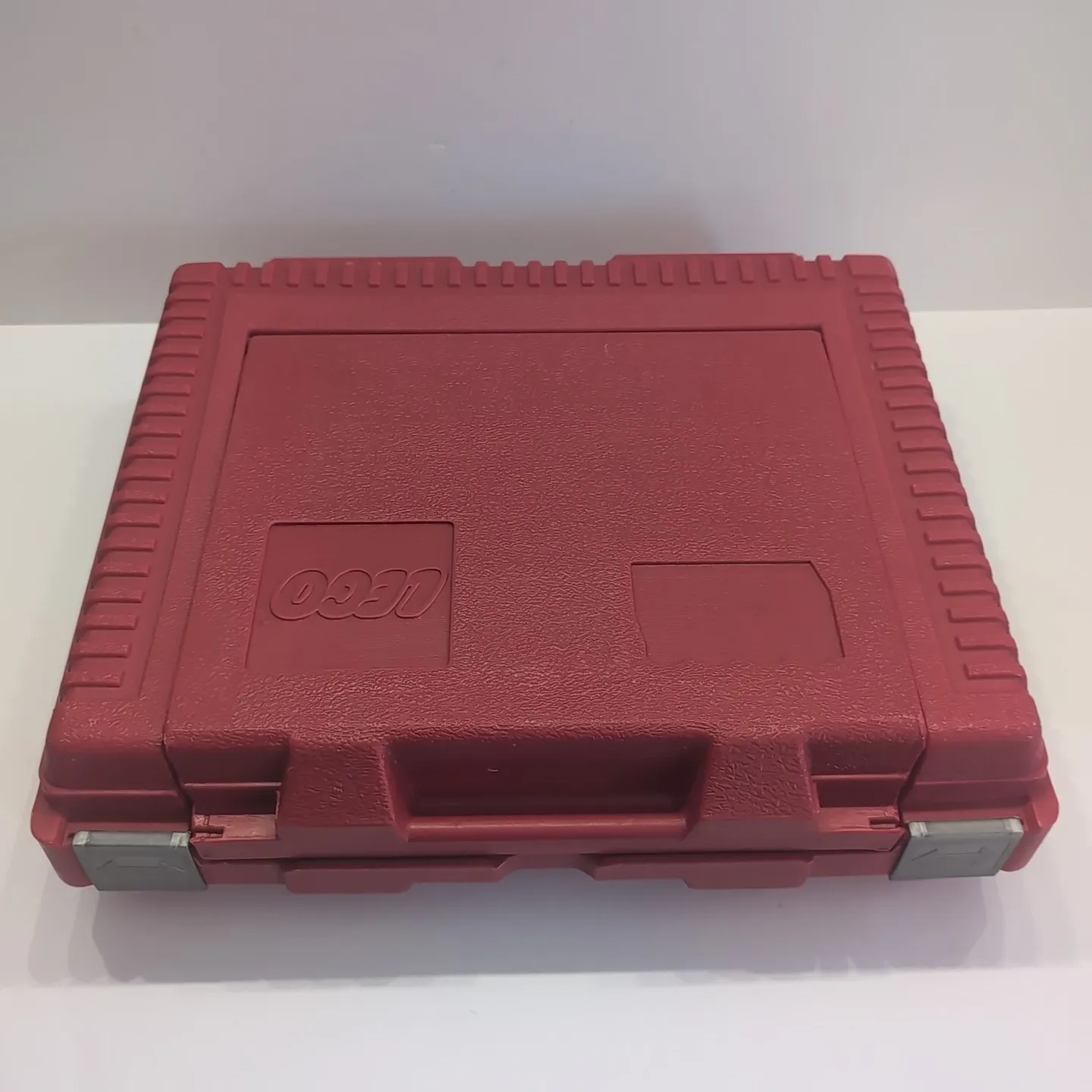 LEGO SLIDE CLOSURE Large Plastic Storage Carrying Case Red Rare 1984 Vintage