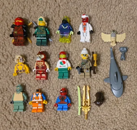 Lego Ninjago, Chima, Marvel, and City Minifigs