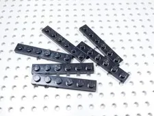 LEGO Lot of 6 Black 1x6 Plates BH