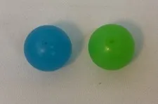 Lot of 2 LEGO Bionicle Zamor Sphere Ball 54821 Trans Blue, Trans Bright Green