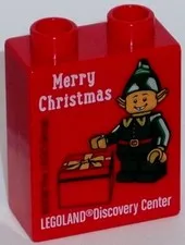 LEGO LEGOLAND Collectible Brick Christmas Xmas Merry Christmas 2018 Discovery Center