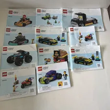 LEGO City Illustrated Instruction Manual Booklet Lot 60410 60409 60402 60400