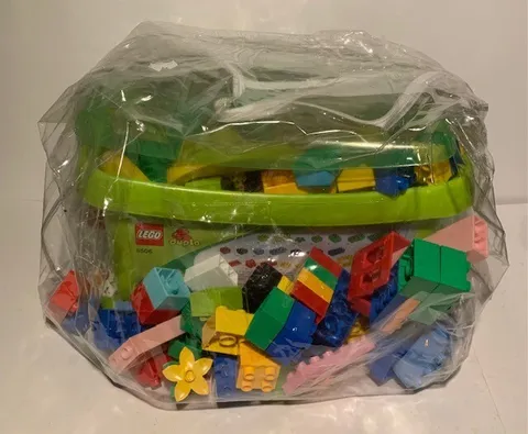 LEGO Duplos - almost 7 pounds of Duplos and storage container