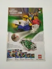 Rare Advertising Flyer Promotional Sheet LEGO Football 3420 3421 3422 3423 3424 2002