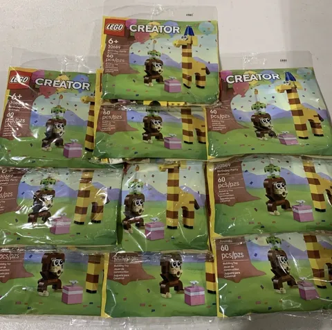 LEGO Creator 30689 BIRTHDAY PARTY ANIMALS 60 Pieces LOT OF 10