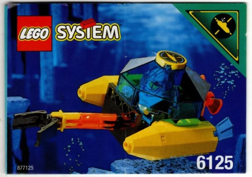 INSTRUCTIONS ONLY LEGO System Aquanauts #6125 ~ SEA SPRINT 9 (1995)