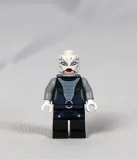 LEGO Asajj Ventress Minifigure SW0318 Star Wars Clone Wars Set 7957 Blue Black