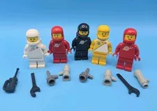 LEGO Spaceman Minifigure Classic Space Vintage Lot Black Yellow Red White