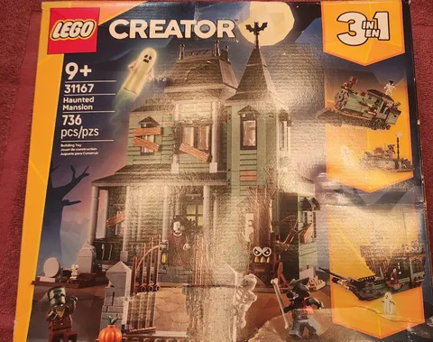 Lego Creator 3 in 1 Haunted Mansion Train Ship 31167 Building Toy 736 pcs NEW