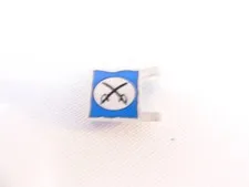 Lego 2x2 stud count Flag with Crossed Cavalry Sabers 2335px4