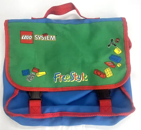 LEGO System Freestyle Bag Canvas Messenger Storage Carry Holder Blocks 1996