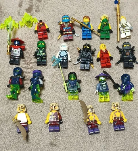 LEGO Ninjago Minifigure Lot with Weapons Bounty Ship Ghost Used