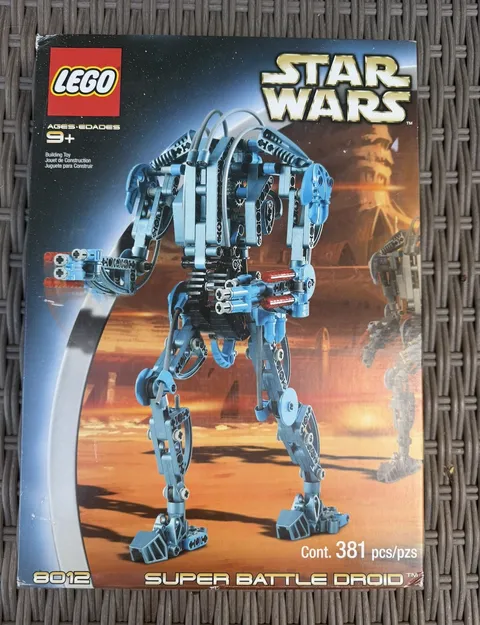 LEGO Star Wars Super Battle Droid 8012 381pcs Complete Set SEALED Box (2002)