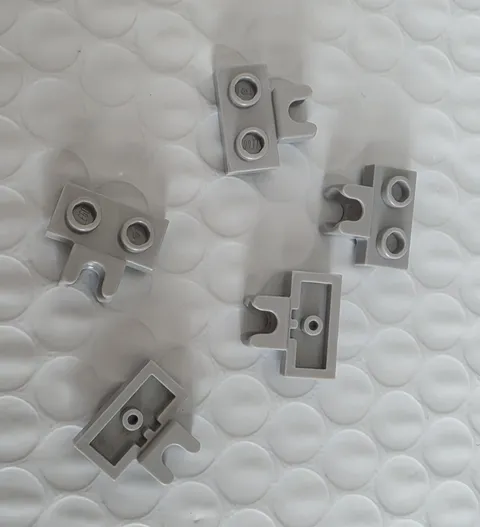 NEW LEGO 5X PLATE 1X2 BALL CUP/FRICTION MIDDLE #14704.