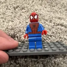 LEGO Spider-Man Minifigure Red Mask Blue Suit Plastic Superheroes Age 5+