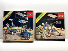 LEGO 1978 Space Crater Plates 453 Landing Plates 454 Complete with Pkg FREE SHIP