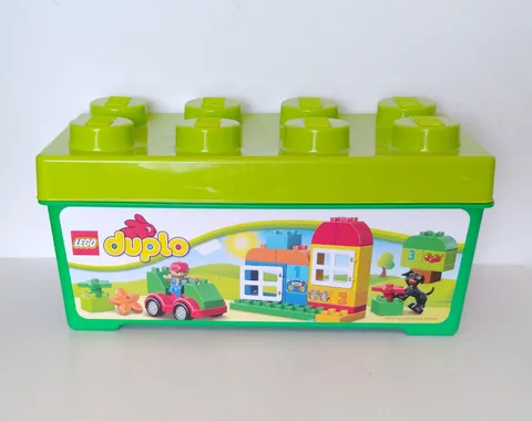 Lego DUPLO 10572 All In One Box of Fun 65 Piece Set Complete w/Container
