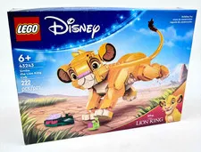 LEGO Disney 43243 Simba The Lion King Cub 222 Pieces Building Toy Brand New