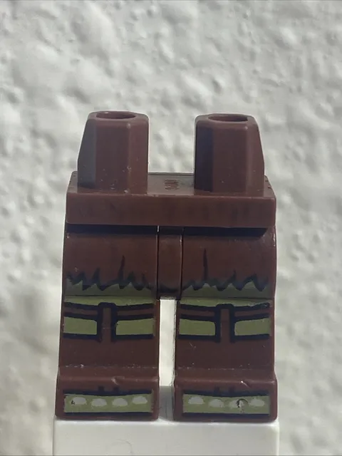 LEGO 970c19pr2269 Hips and Reddish Brown Legs with Fur Skirt, Olive Green Legs