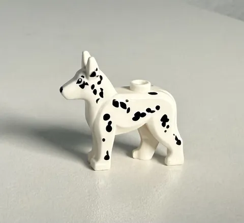 LEGO Animal - Black White Alsatian / Dalmation Dog Pet Puppy 60320 Fire Station