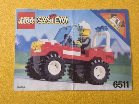 LEGO System Rescue Runabout (6511) Instruction Booklet Manual Only