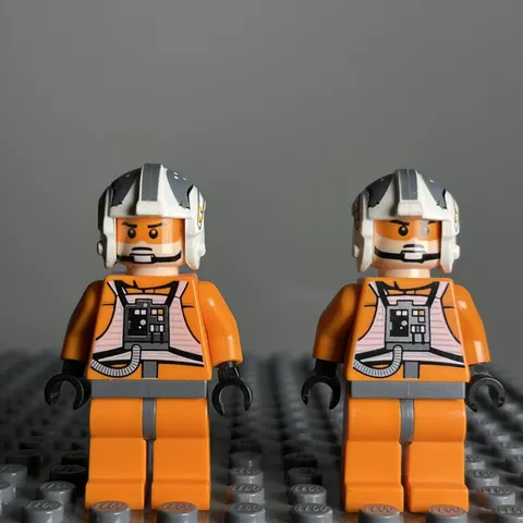 LEGO Star Wars Rebel Pilot Zev Senesca sw0260 Mini-Figure Lot Of 2 - 1B