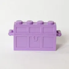 LEGO Container Treasure Chest Trunk Box Purple Lavender Replacement Part