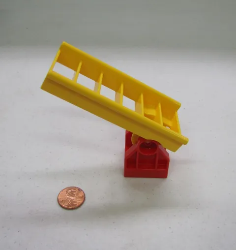Lego Duplo 3.75" Yellow Fire Ladder W/ Red Base For Firetruck Fire Engine