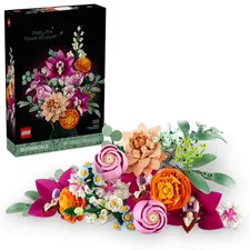 LEGO Botanicals Pretty Pink Flower Bouquet Building Set