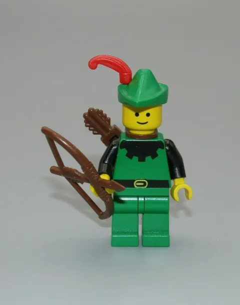 LEGO Castle Dark Forestman bow arrow plume feather plume minifigure 6071