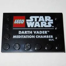 LEGO 75296 Darth Vader Meditation Chamber display tile plaque (NEW) Star Wars