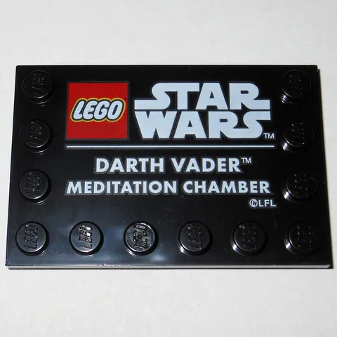 LEGO 75296 Darth Vader Meditation Chamber display tile plaque (NEW) Star Wars