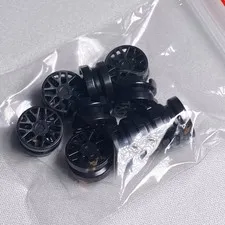 10 x NEW Genuine LEGO - BlackWheel 11mm D. x 6mm with 8 'Y' Spokes