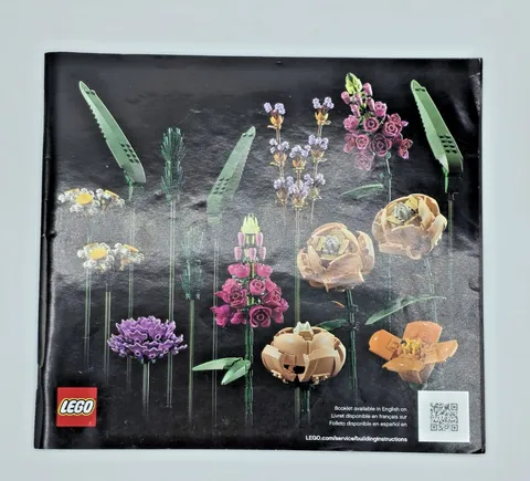 Lego Creator Expert Botanicals Flower Bouquet 10280 Instructions Only 2021