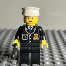LEGO® Minifig cty0005a - Police - City Suit with Blue Tie and Badge - 1D