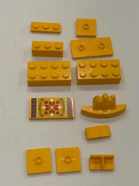 LEGO Coral Orange Parts Blocks Pieces Elements Lot