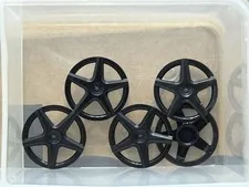 LEGO Parts - Black Wheel Cover 5 Spoke - for Wheel 72206pb01 - No 72210a - QTY 5
