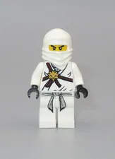 LEGO Ninjago Zane white The Golden Weapon minifigure Ninja 2507 2506 2504