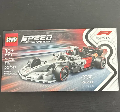 LEGO Speed Champions Audi F1 Team 77259 Complete Set 216 Pieces Ages 10+